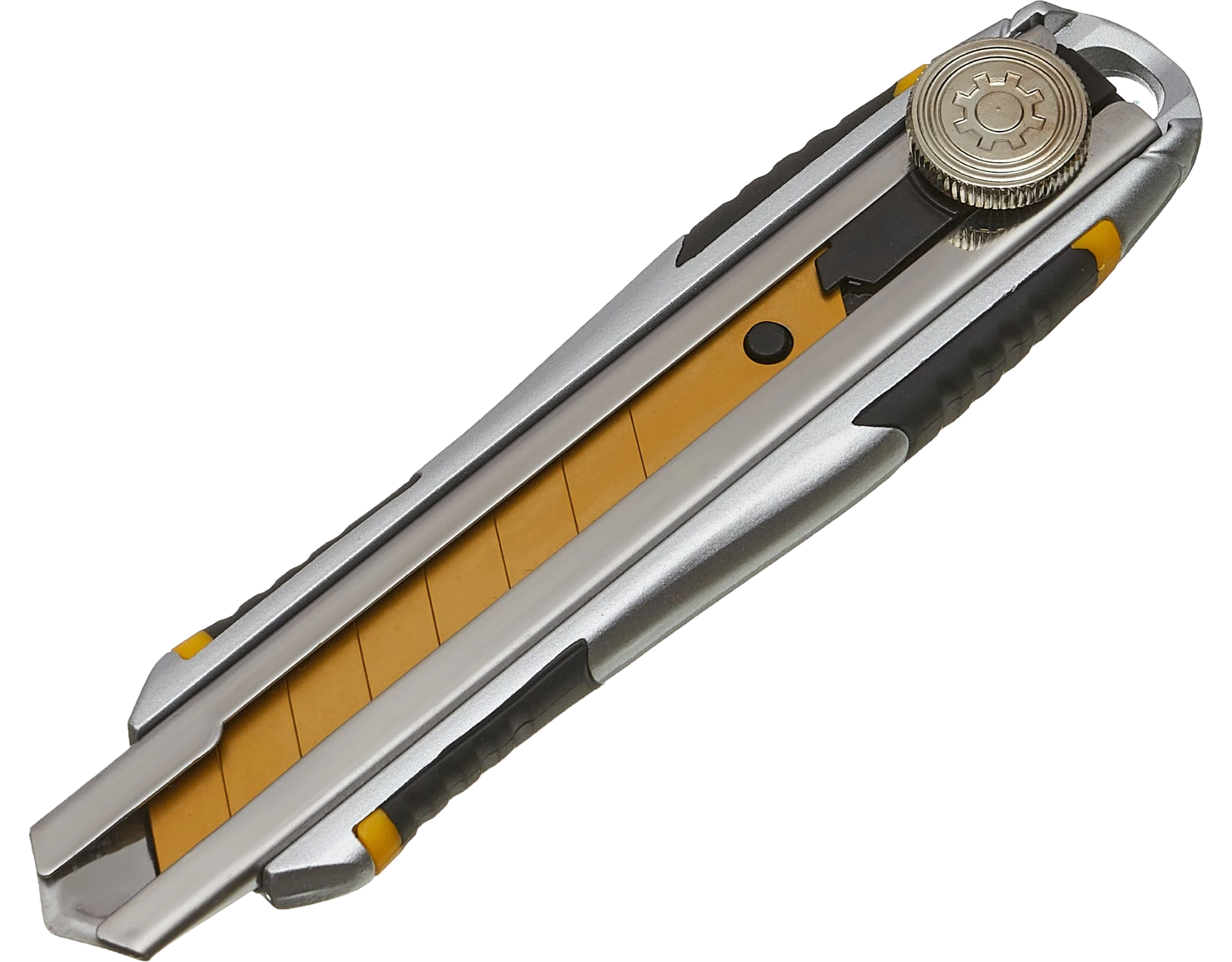 Utility knife 18 mm, metal housing, screw lock 06-02-12