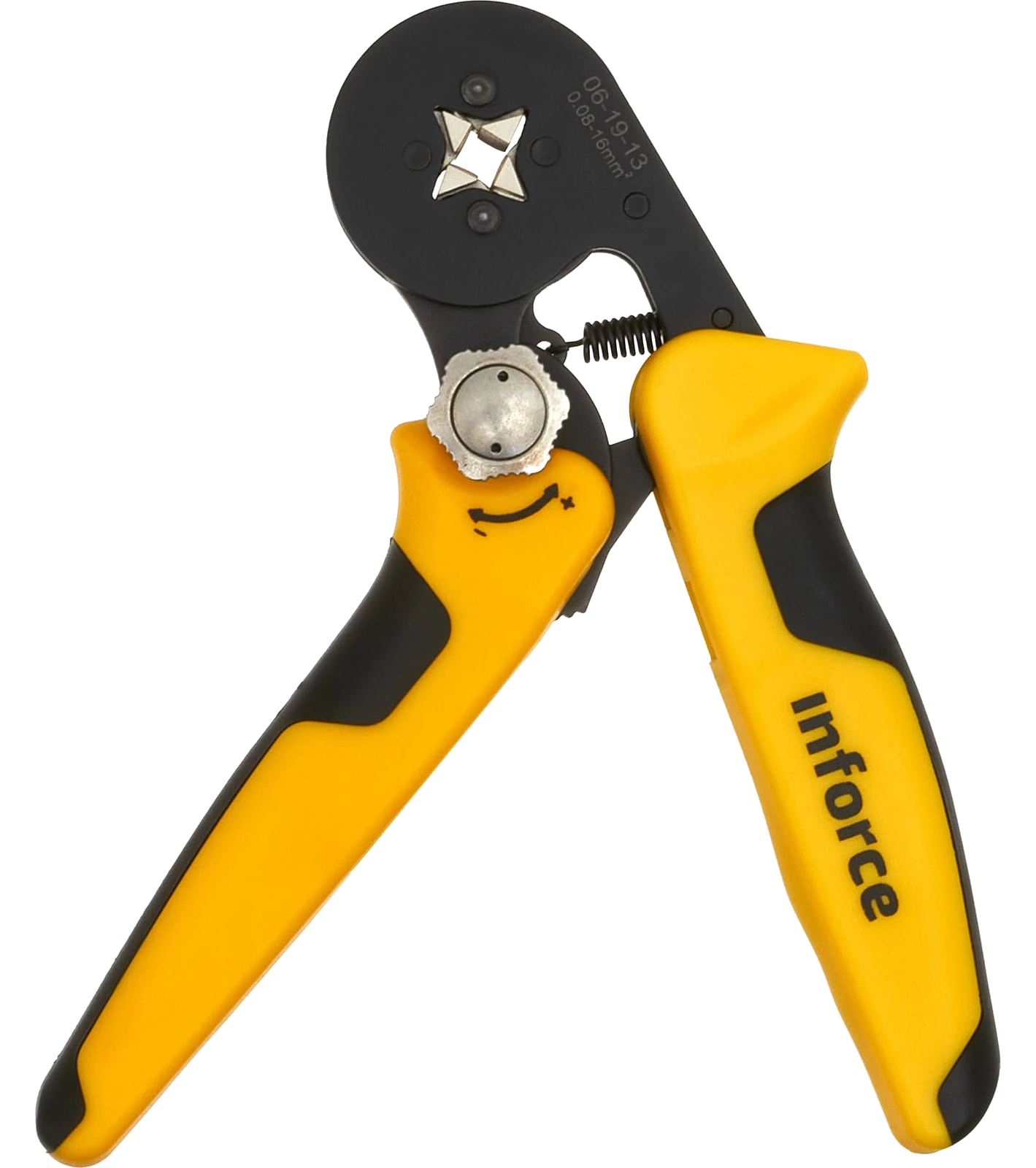 Square crimping pliers with adjustment screw 0.2-16 mm² 06-19-13