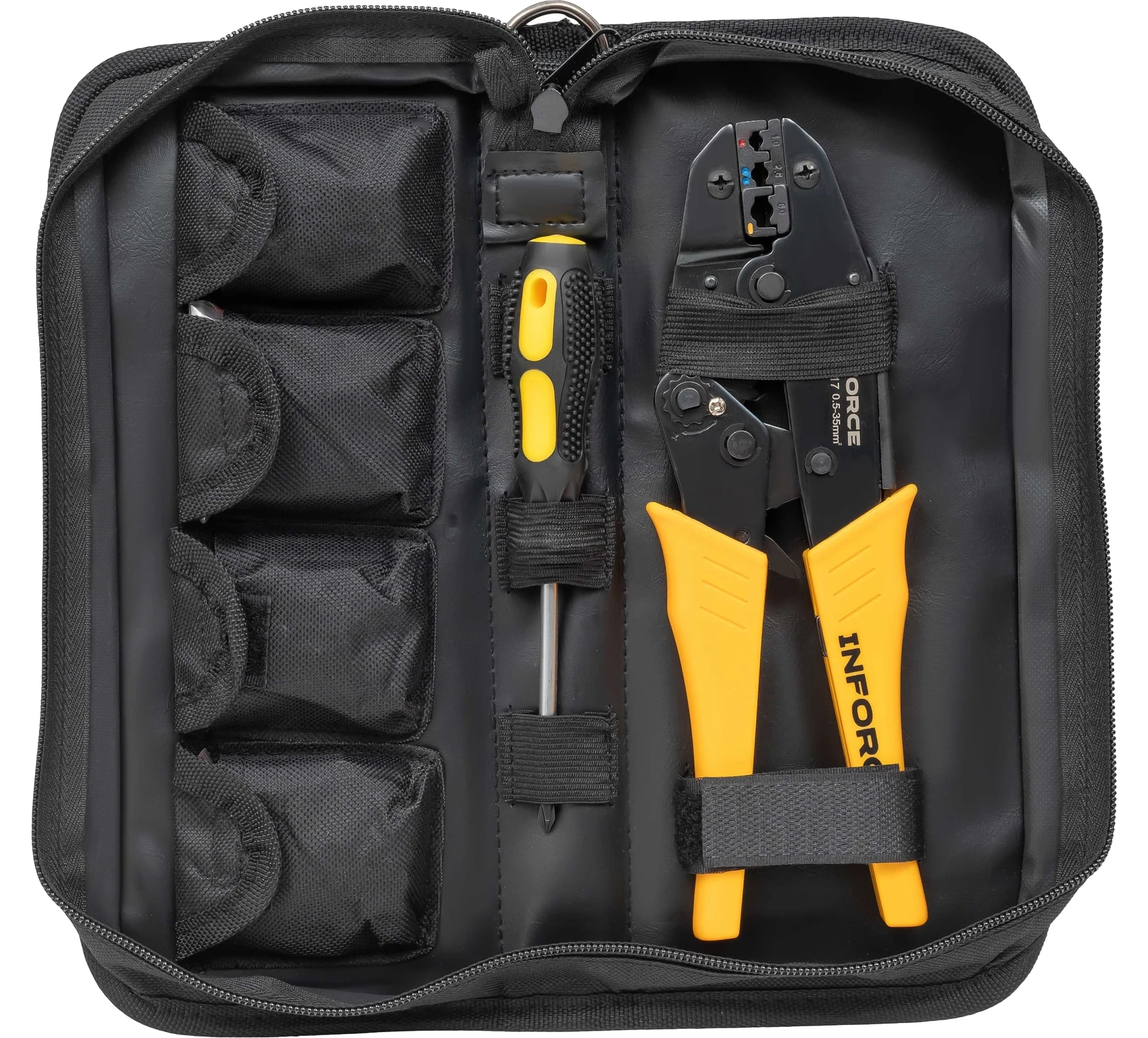 Crimping pliers set with 8 dies in a bag 0.5-35 mm² 06-19-17