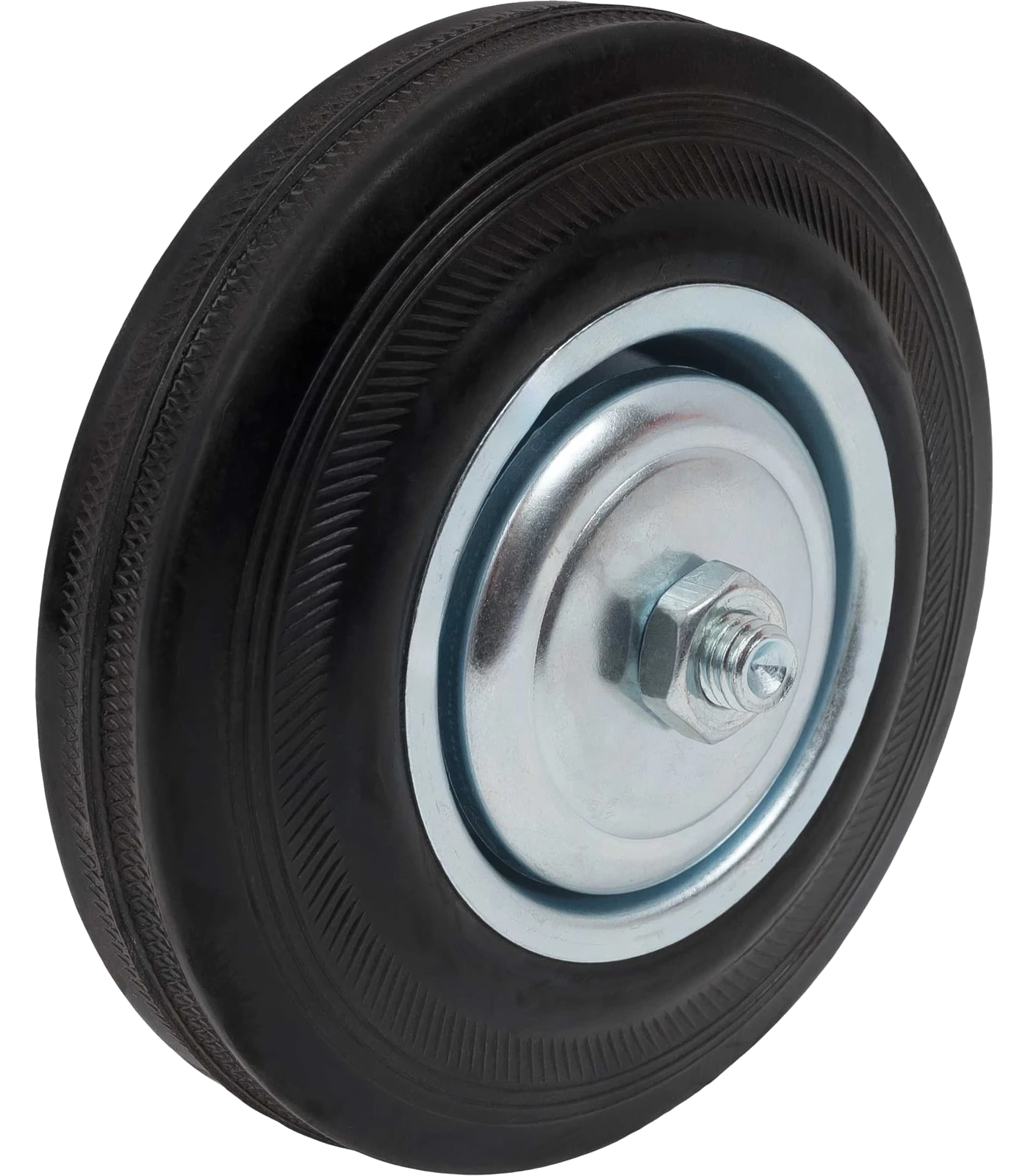 Industrial wheel without bracket 125 mm, rubber/steel G-04-09-05