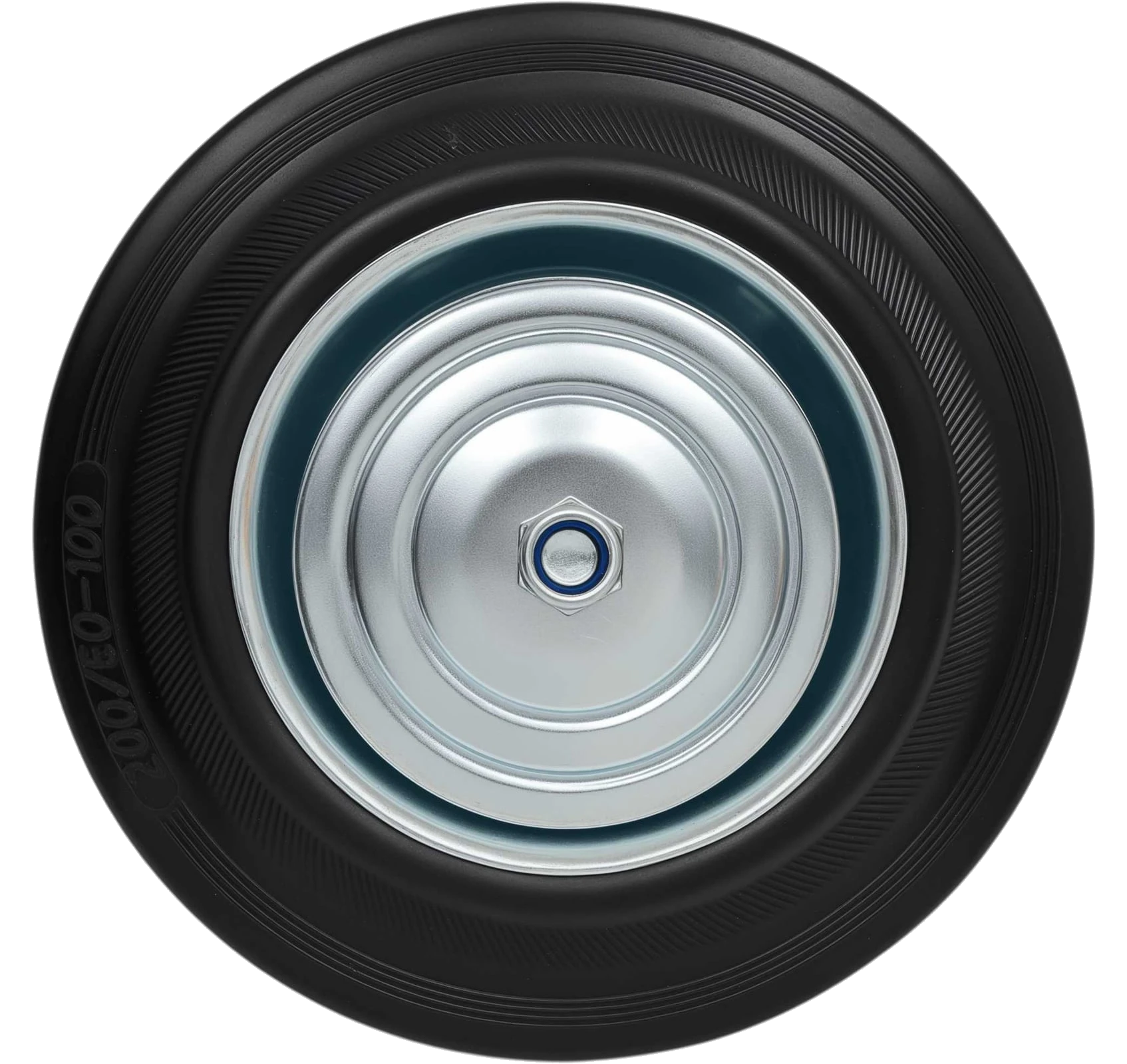 Industrial wheel without bracket 200 mm, rubber/steel G-04-09-07