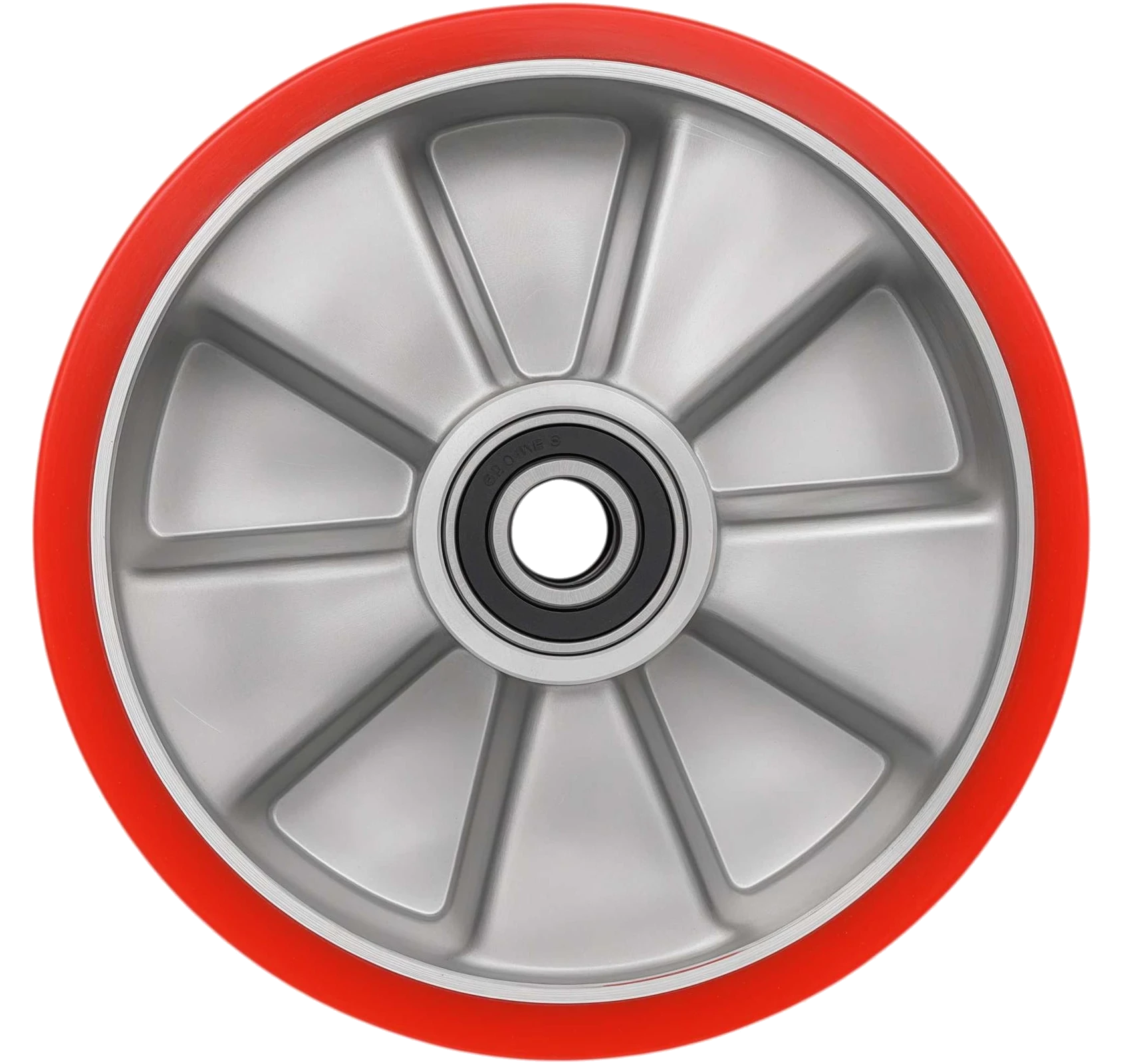 Wheel for hydraulic pallet trucks with ball bearing 200 mm, PU/aluminum G-04-09-12