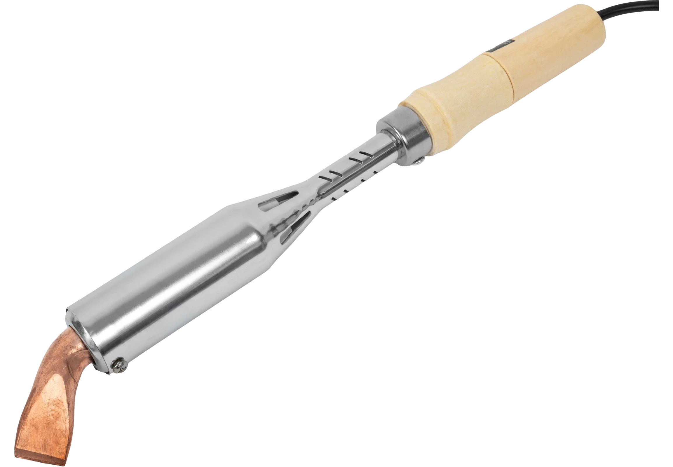 Electric soldering iron, chisel tip, 300W, wooden handle GES-05