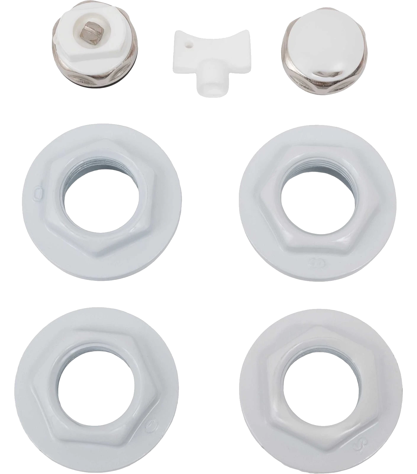 Installation kit, 7 pieces, 1/2", white GMK-12