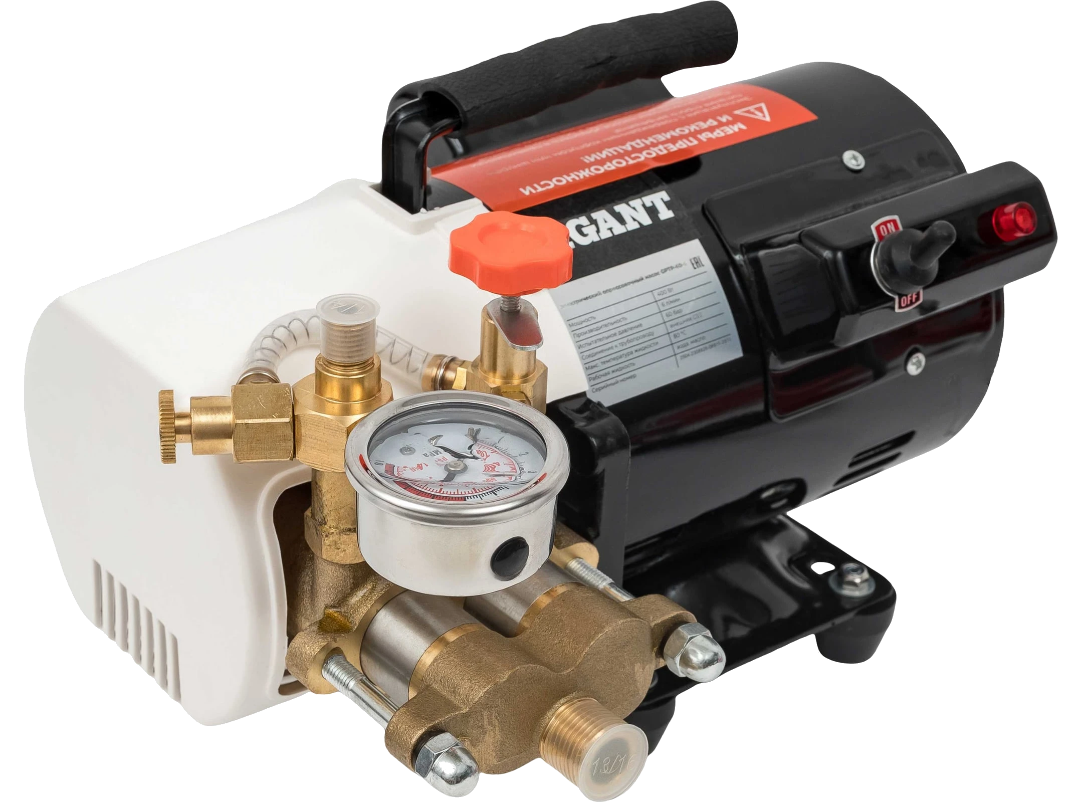 Electric pressure test pump 60 bar, 400 W, 6 l/min GPTP-60-6