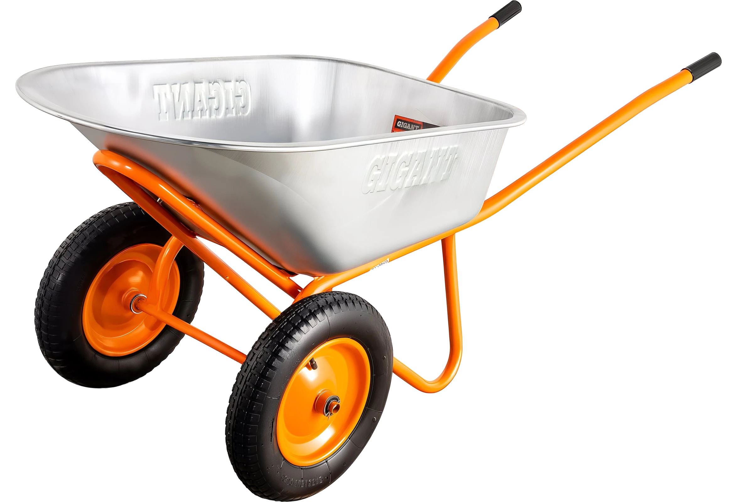 Construction wheelbarrow, two-wheel, 110 L, 200 kg, pneumatic wheels, GX-02