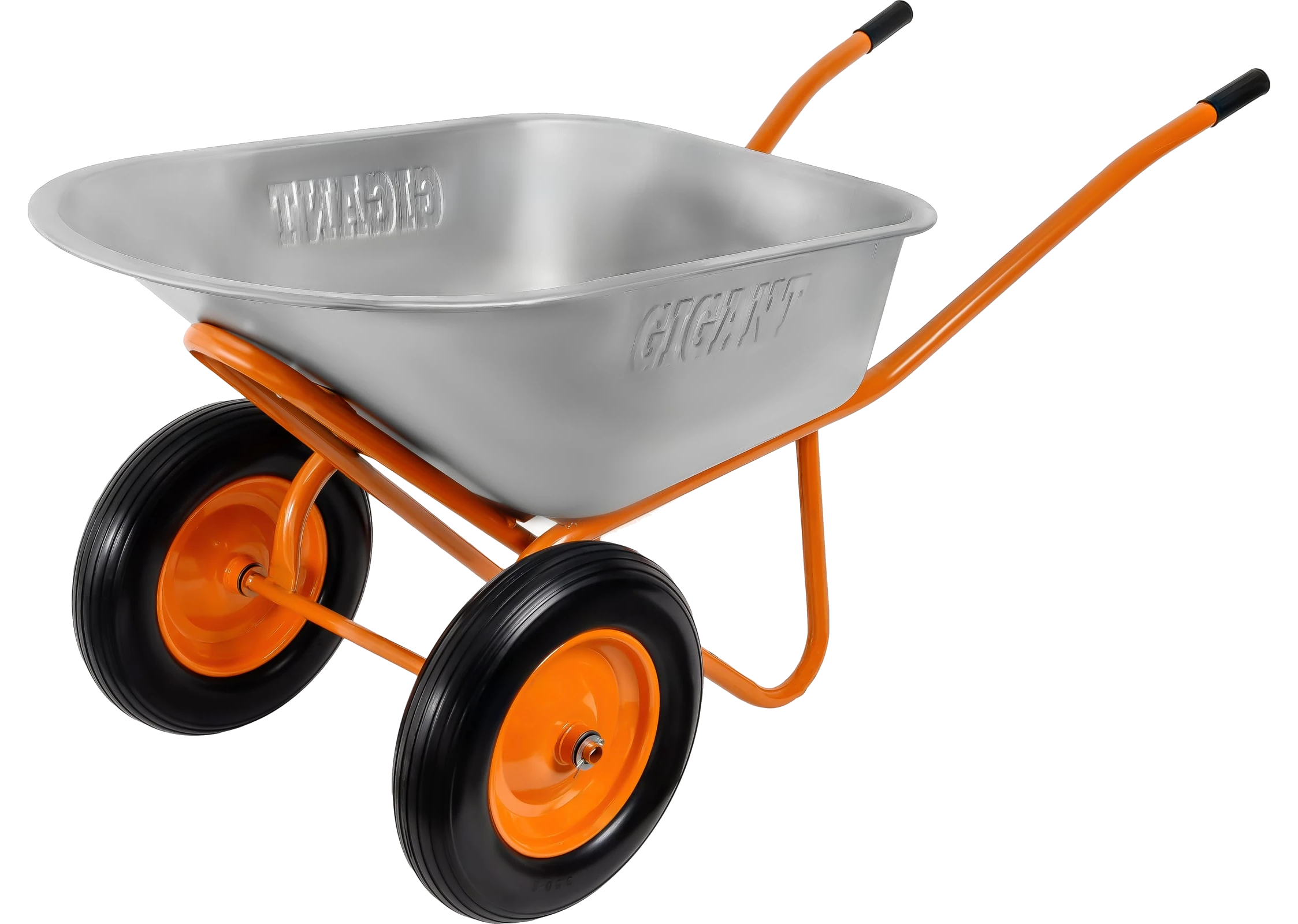 Construction wheelbarrow, two-wheel, 110 L, 200 kg, solid PU wheels, GX-03