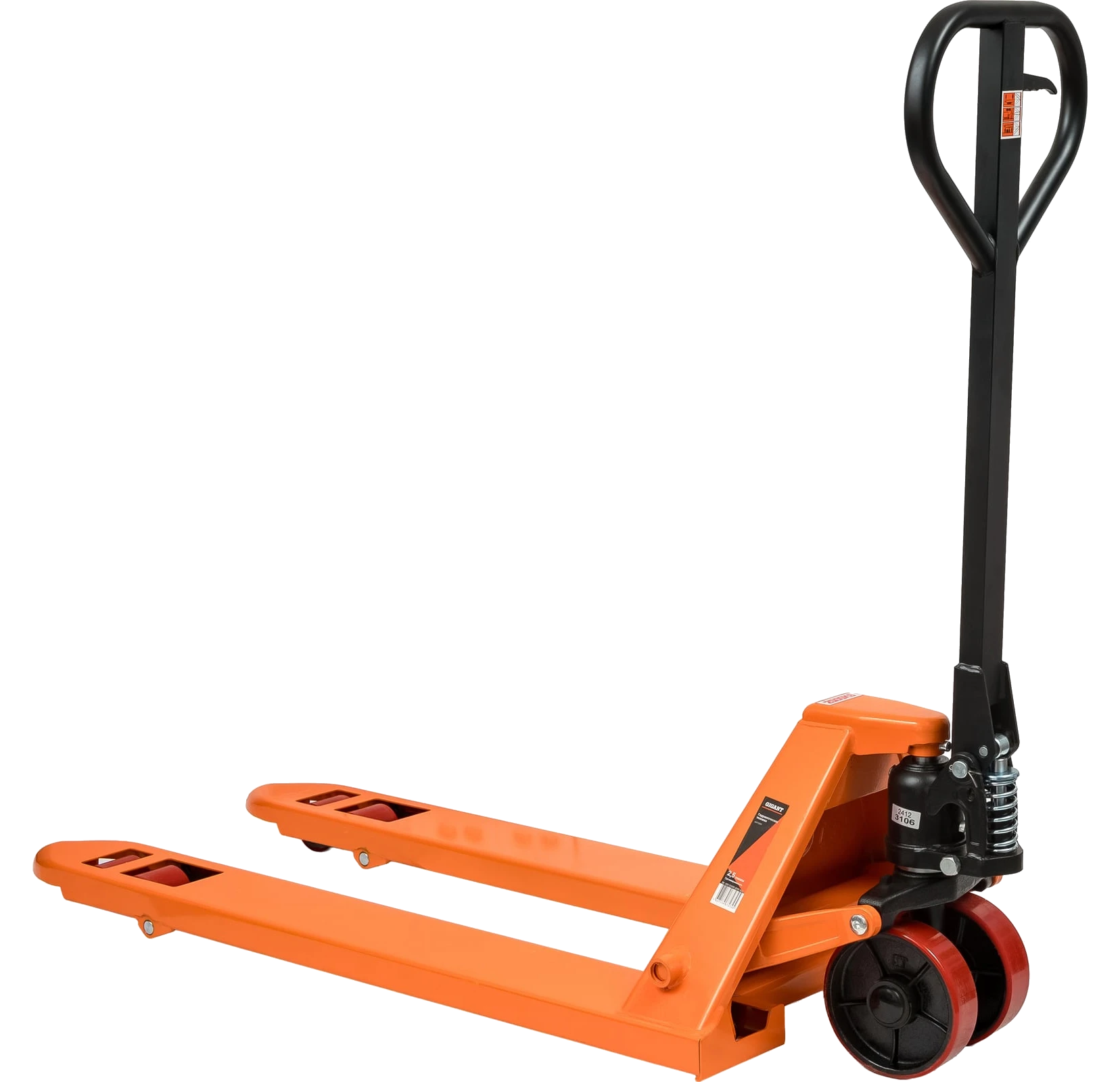 Hydraulic pallet truck 1150x550 mm, polyurethane wheels, 2.5 t JHPT2500-1150-PO