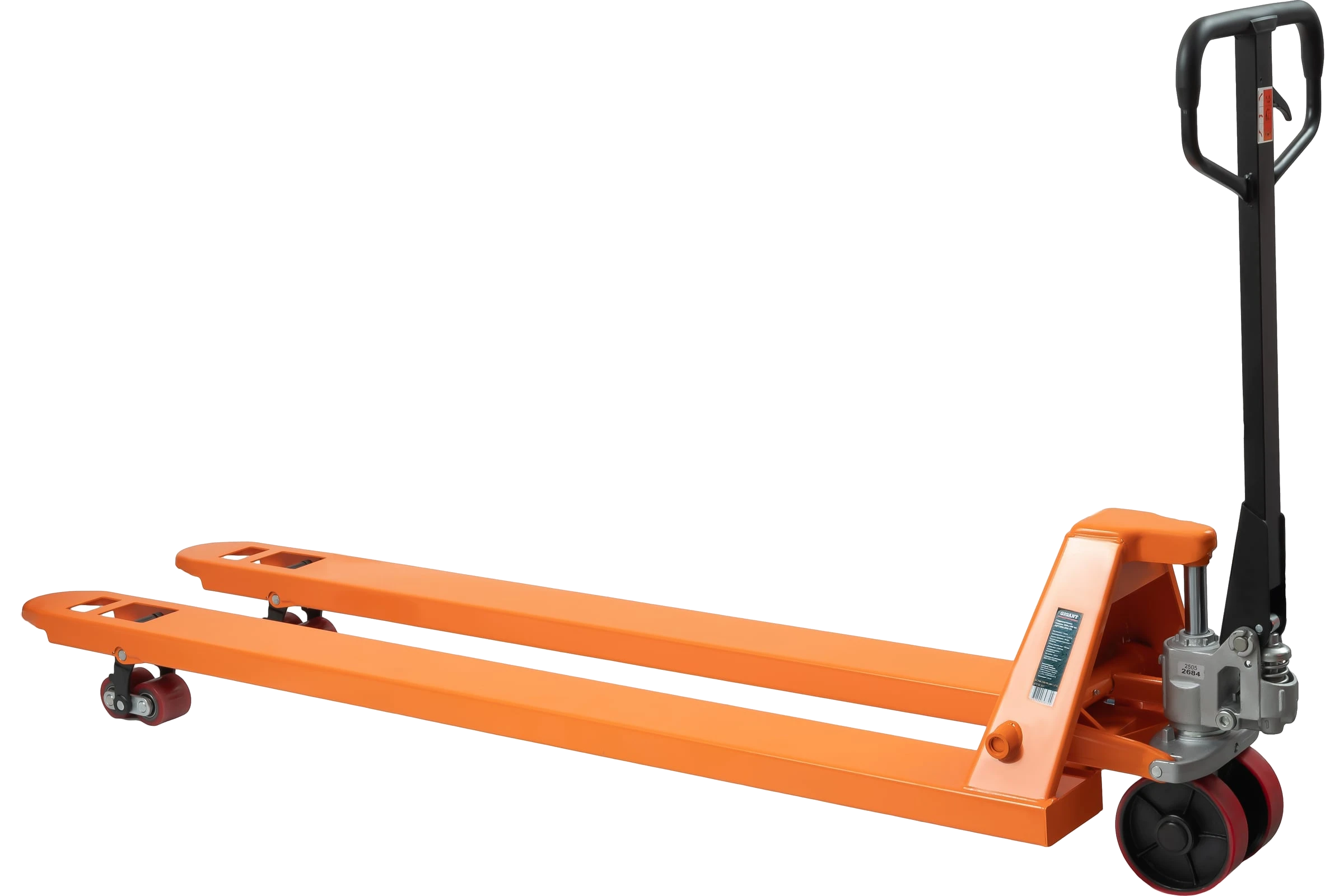 Hydraulic pallet truck 2000x550 mm, polyurethane wheels JHPT2500-2000-PO