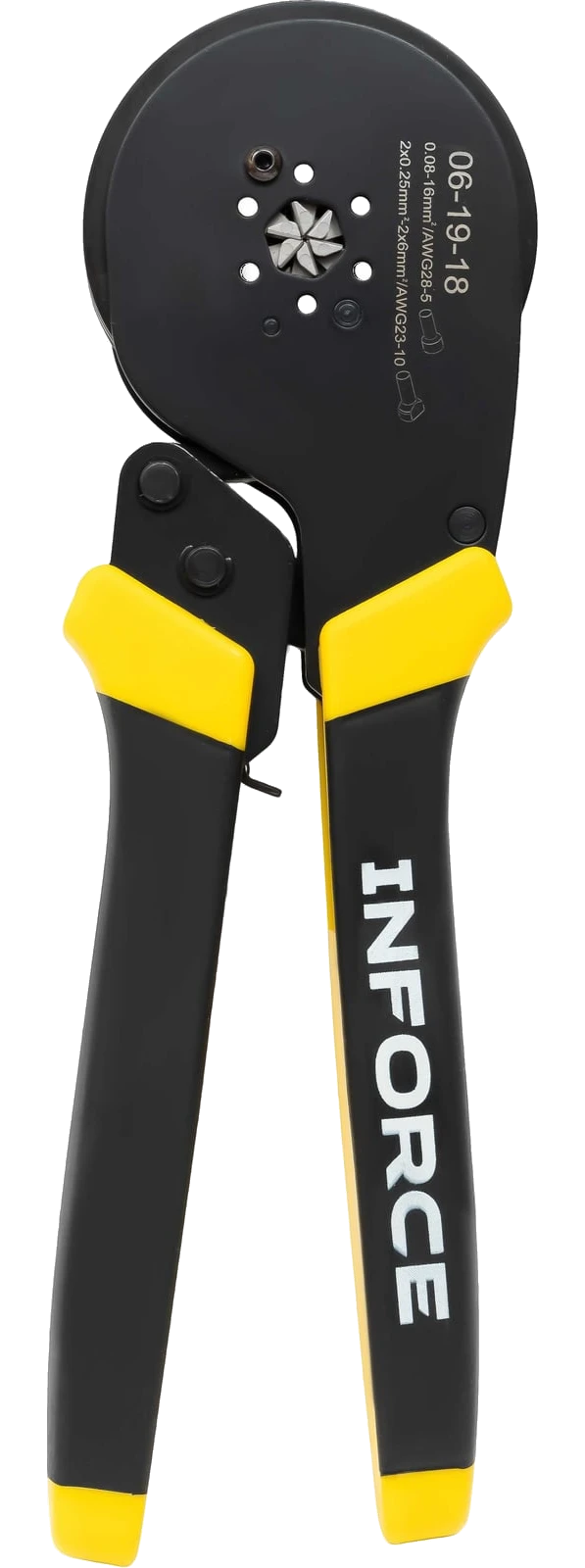 Hexagonal crimping pliers 0.08-16 mm², PTFE-coated 06-19-18