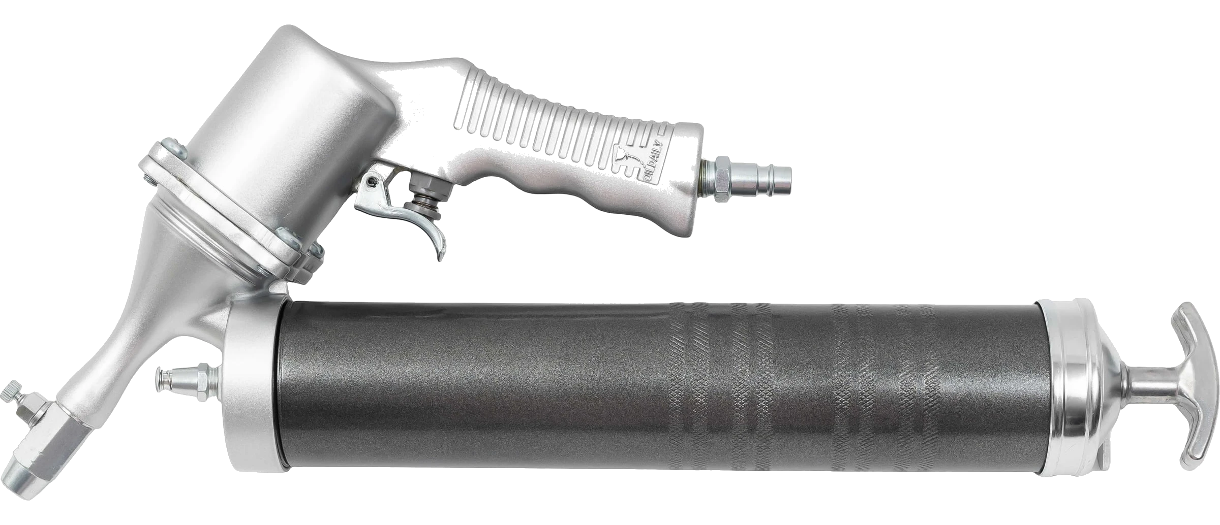 Professional plunger grease gun with quick-release (hose + tube), 520 cc 08-09-17